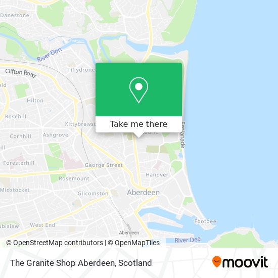 The Granite Shop Aberdeen map