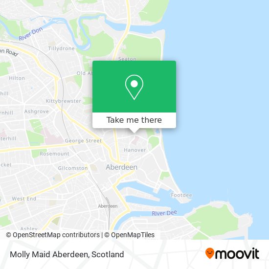 Molly Maid Aberdeen map