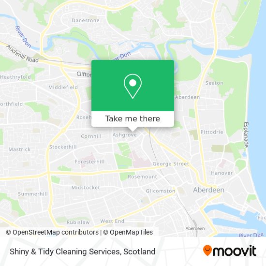 Shiny & Tidy Cleaning Services map