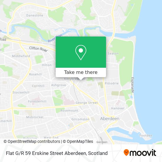 Flat G / R 59 Erskine Street Aberdeen map