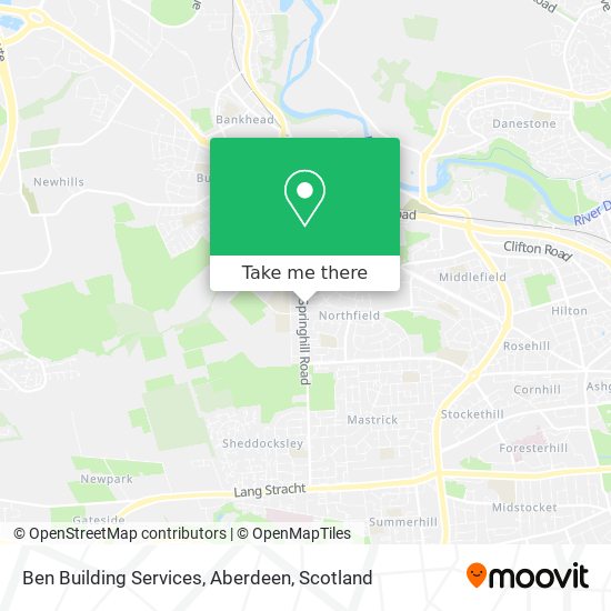 Ben Building Services, Aberdeen map