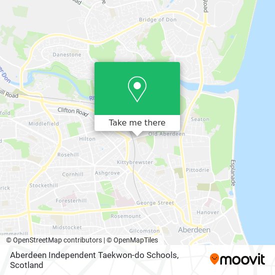Aberdeen Independent Taekwon-do Schools map