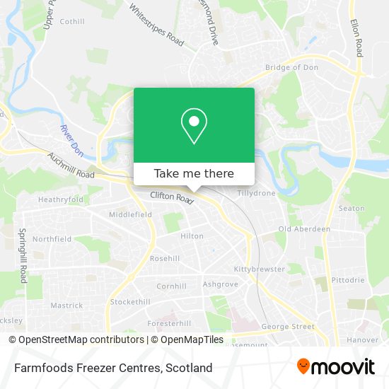 Farmfoods Freezer Centres map