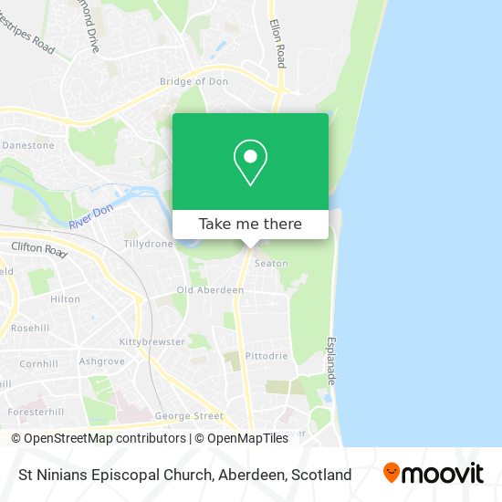 St Ninians Episcopal Church, Aberdeen map