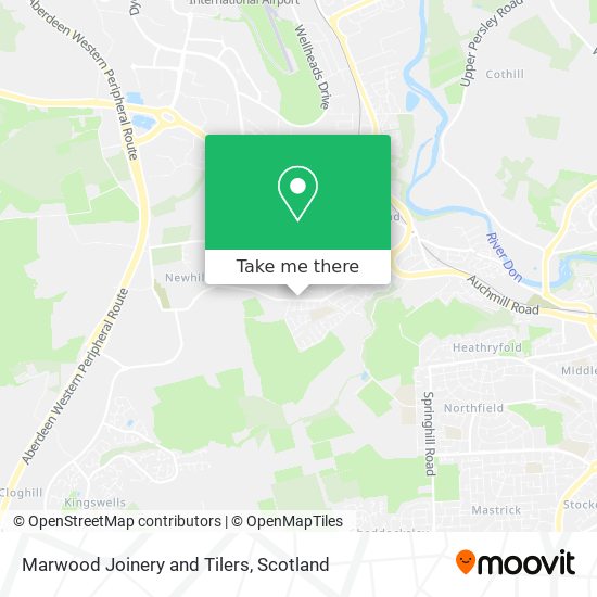 Marwood Joinery and Tilers map