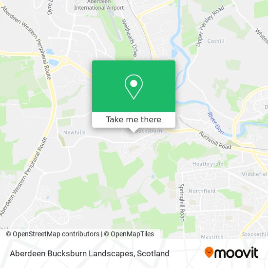 Aberdeen Bucksburn Landscapes map
