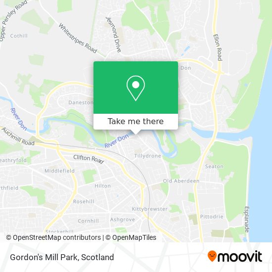 Gordon's Mill Park map