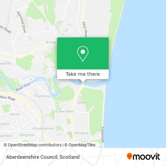 Aberdeenshire Council map