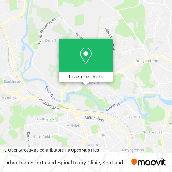 Aberdeen Sports and Spinal Injury Clinic map