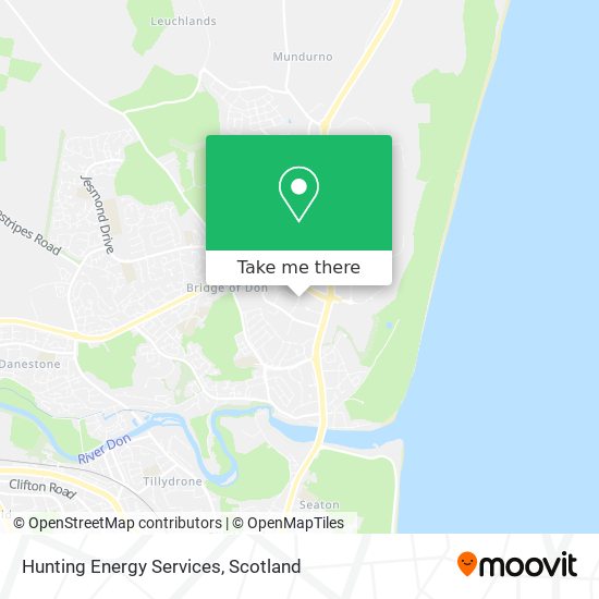 Hunting Energy Services map