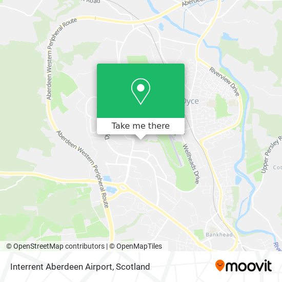 Interrent Aberdeen Airport map
