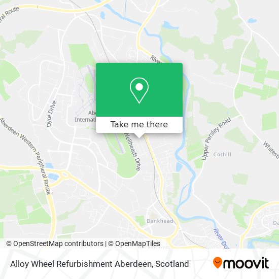 Alloy Wheel Refurbishment Aberdeen map