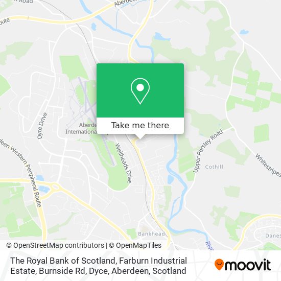 The Royal Bank of Scotland, Farburn Industrial Estate, Burnside Rd, Dyce, Aberdeen map