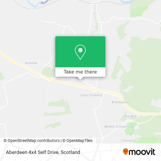 Aberdeen 4x4 Self Drive map
