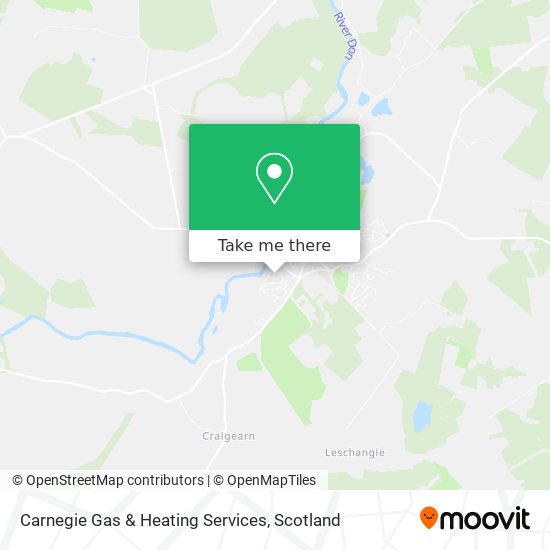 Carnegie Gas & Heating Services map