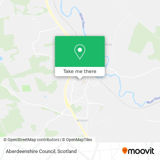 Aberdeenshire Council map