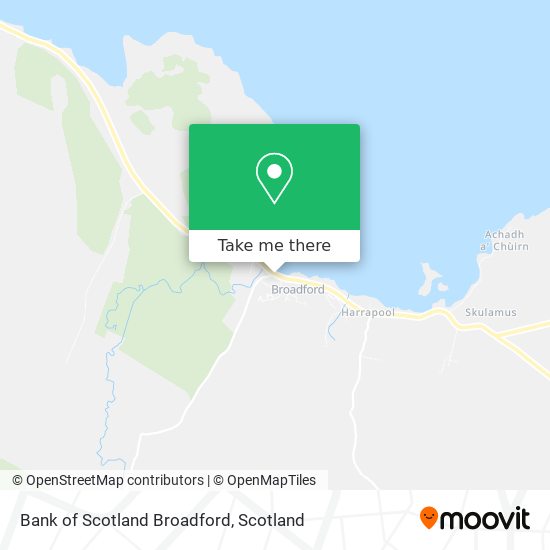 Bank of Scotland Broadford map