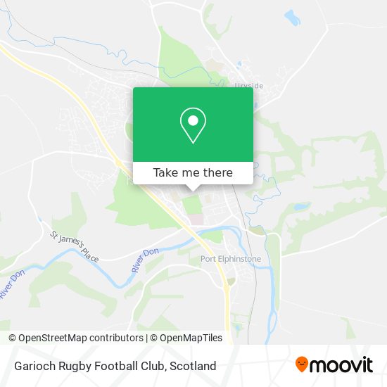 Garioch Rugby Football Club map