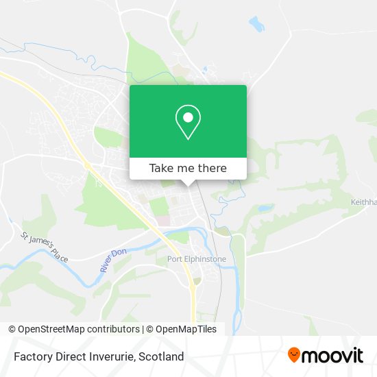 Factory Direct Inverurie map