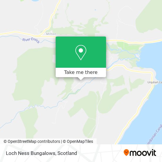 Loch Ness Bungalows map