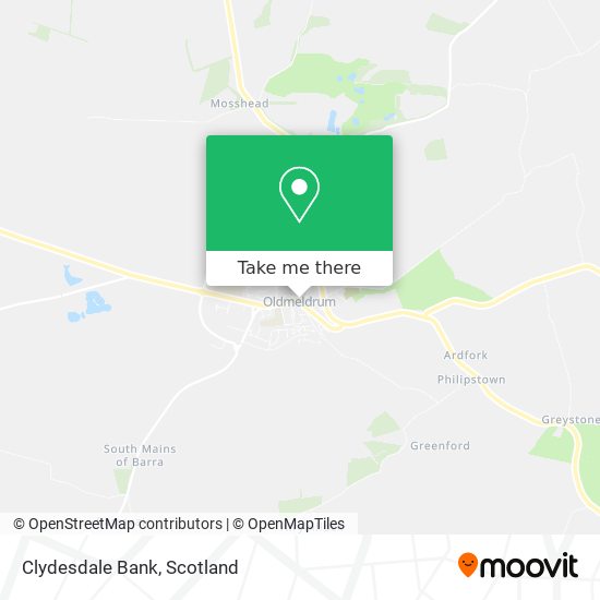 Clydesdale Bank map