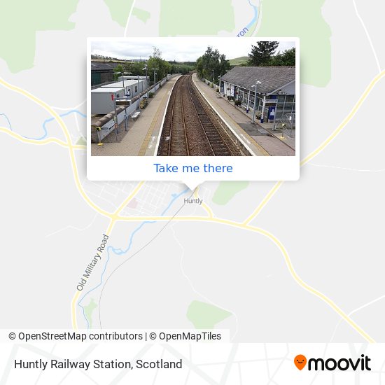 Huntly Railway Station map