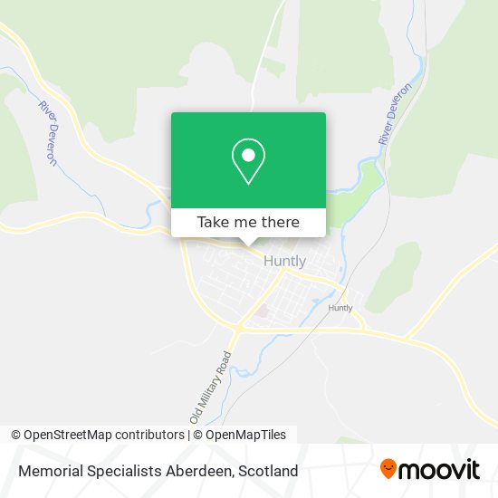 Memorial Specialists Aberdeen map