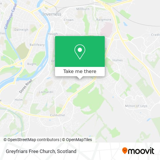 Greyfriars Free Church map