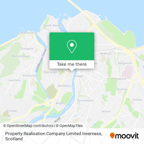 Property Realisation Company Limited Inverness map