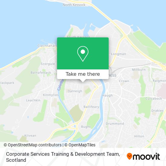 Corporate Services Training & Development Team map