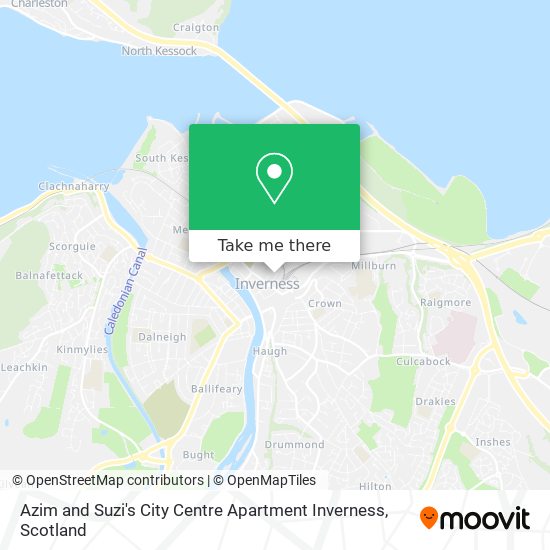 Azim and Suzi's City Centre Apartment Inverness map