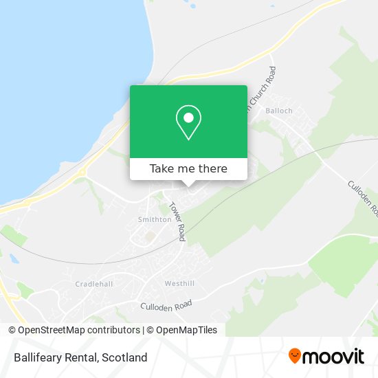 Ballifeary Rental map