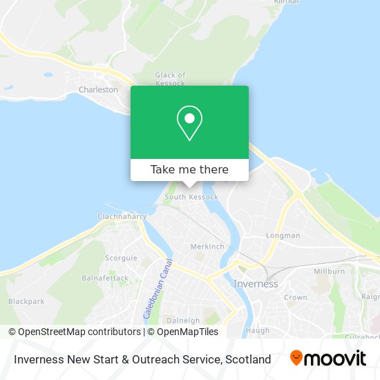 Inverness New Start & Outreach Service map