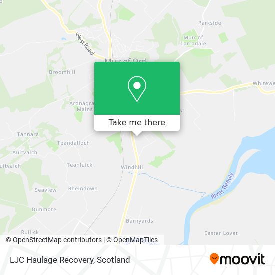 LJC Haulage Recovery map