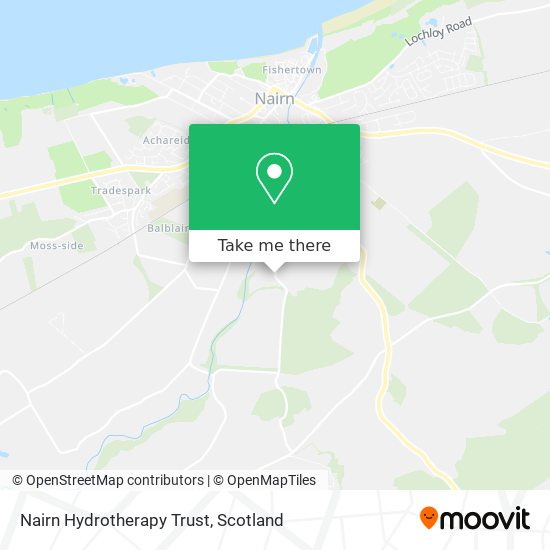Nairn Hydrotherapy Trust map