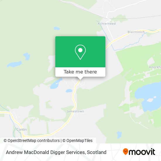 Andrew MacDonald Digger Services map