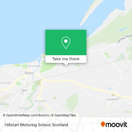 Hillstart Motoring School map