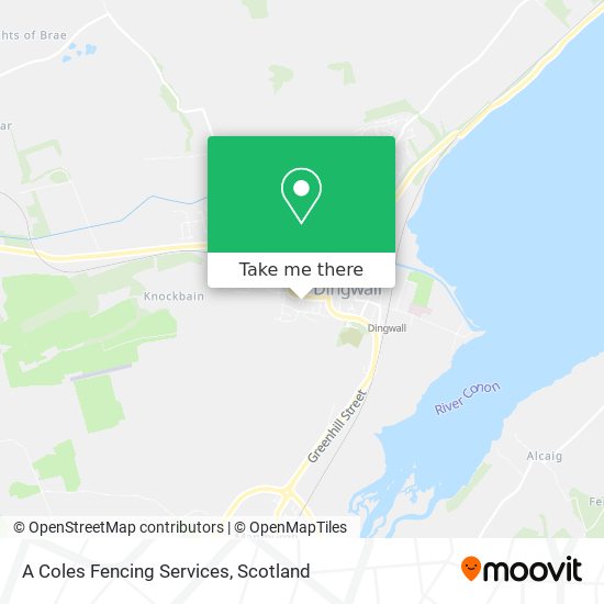 A Coles Fencing Services map