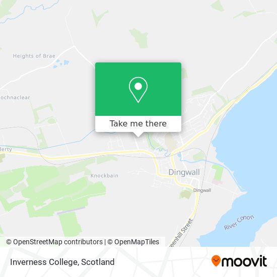 Inverness College map