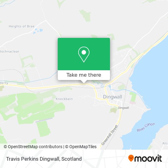 Travis Perkins Dingwall map