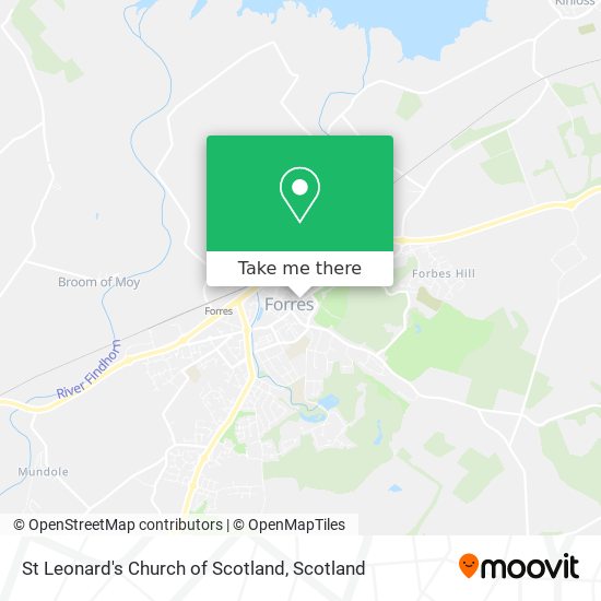 St Leonard's Church of Scotland map