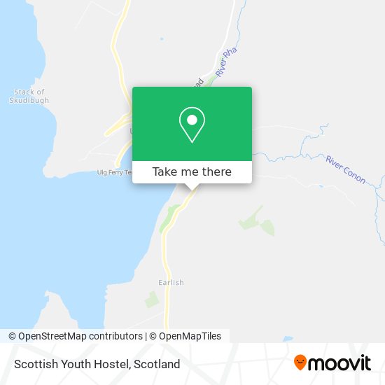 Scottish Youth Hostel map