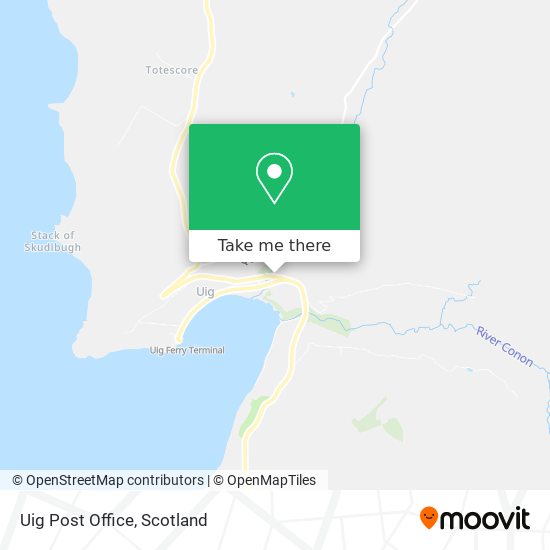 Uig Post Office map