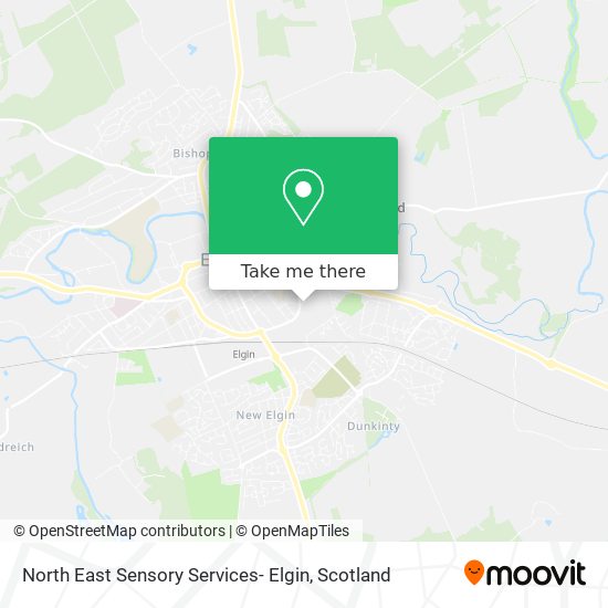 North East Sensory Services- Elgin map