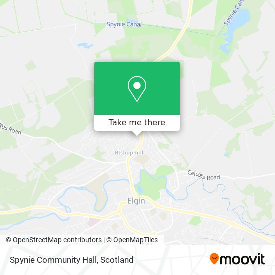 Spynie Community Hall map