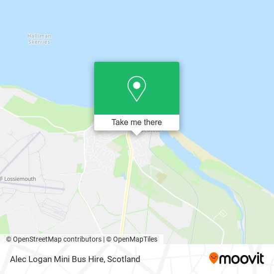 Alec Logan Mini Bus Hire map