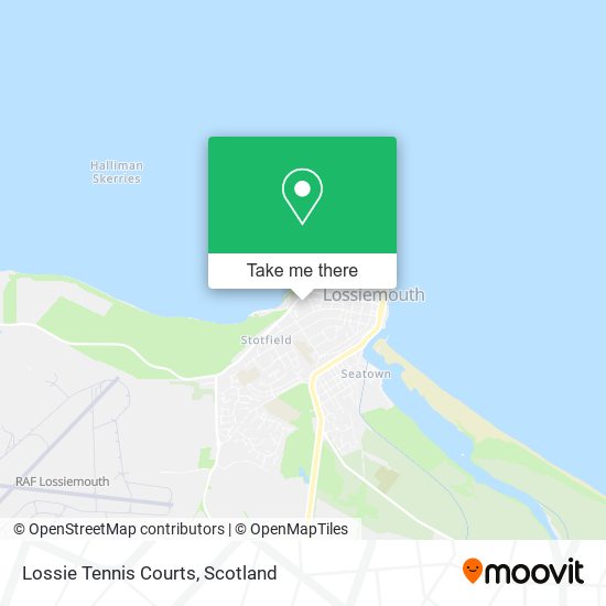 Lossie Tennis Courts map