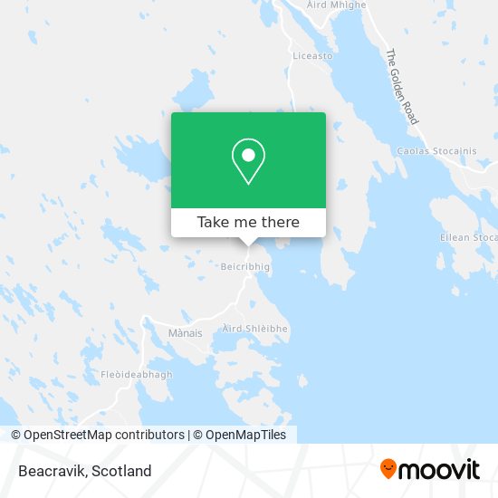 Beacravik map