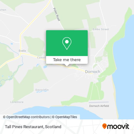 Tall Pines Restaurant map
