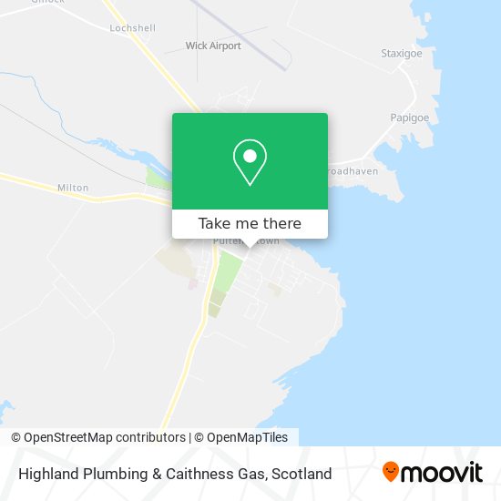 Highland Plumbing & Caithness Gas map